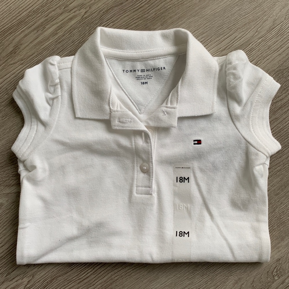 Brand New! Tommy Hilfiger S/S polo Onesie. 18M